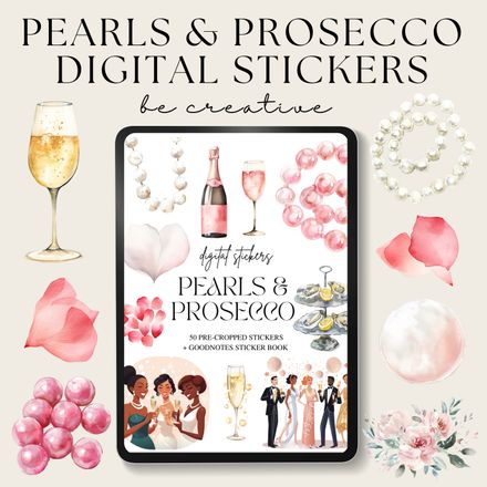 Pearls and Prosecco Stickers