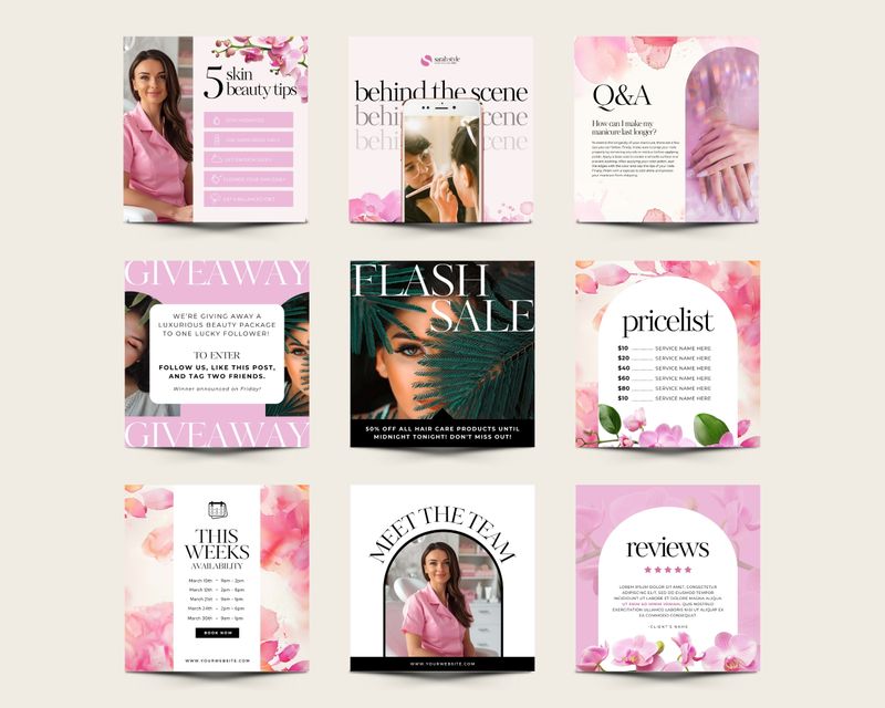 Beauty Industry Instagram Templates