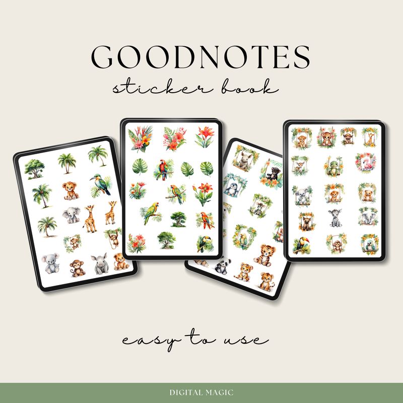 Lost in the Jungle Stickers