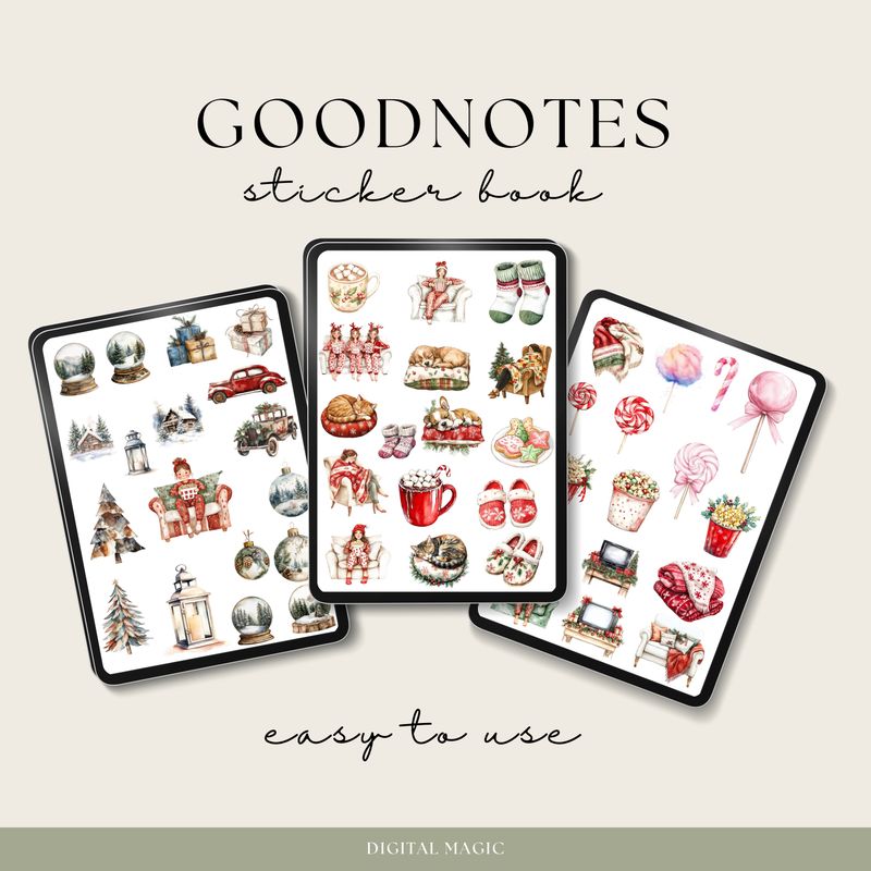 Christmas Movie Night Stickers
