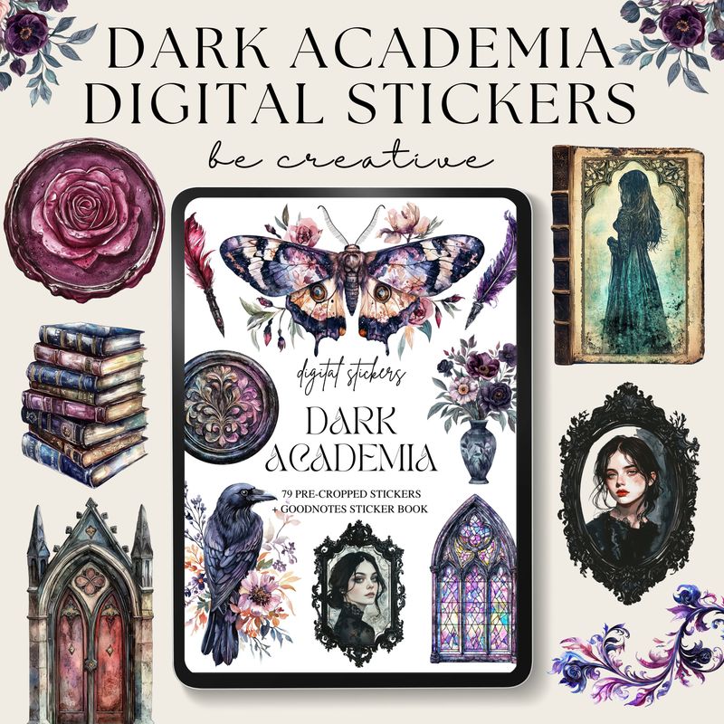Dark Academia Stickers