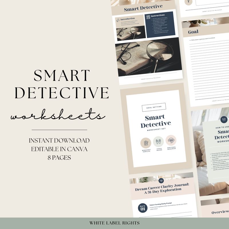  Smart Detective worksheet collection 