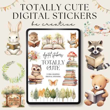 Totally Cute Digital Stickers
