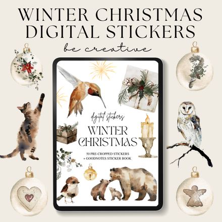 Winter Christmas Stickers