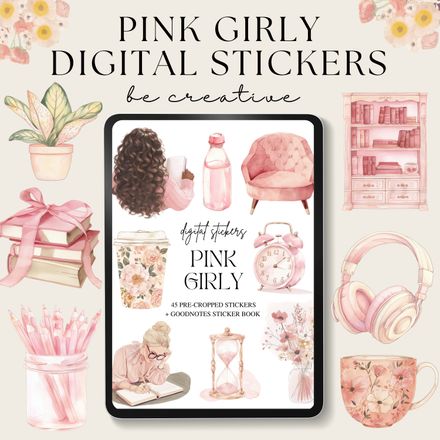 Pink Girly Stickers