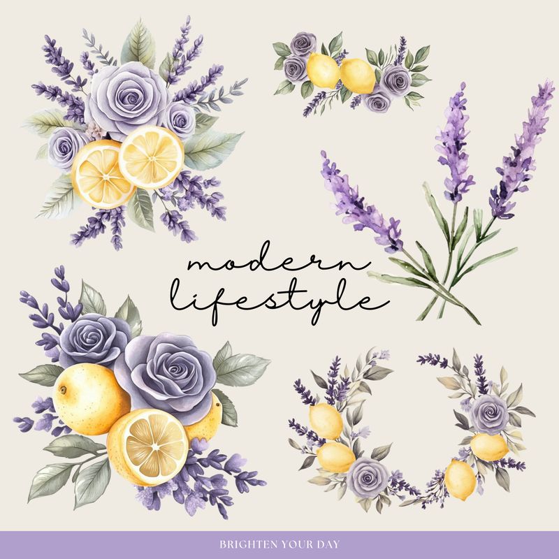 Lemons and Lavender Stickers