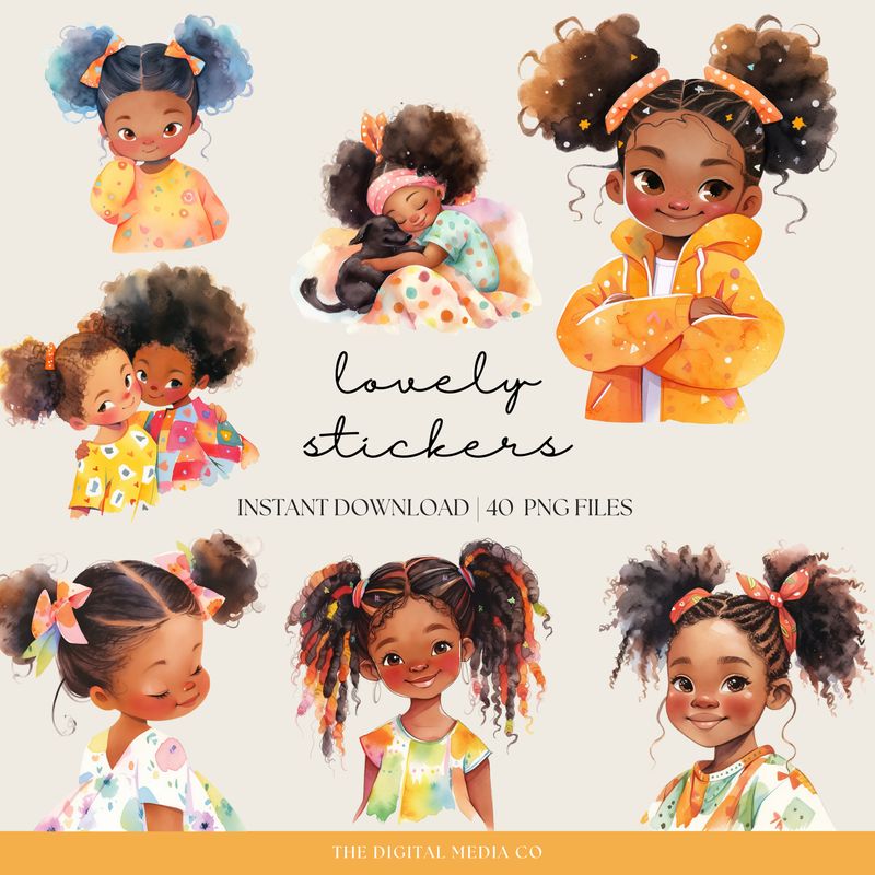 Black Girl Stickers