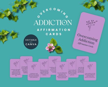 Overcoming Addiction Affirmation Cards
