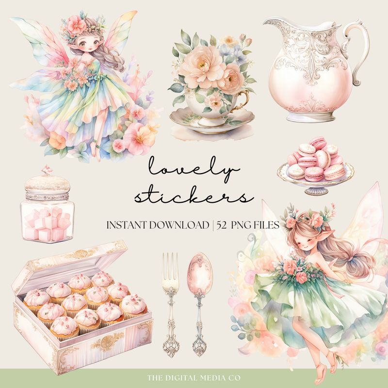 Garden Tea Party Stickers