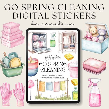 Go Spring Cleaning Stickers