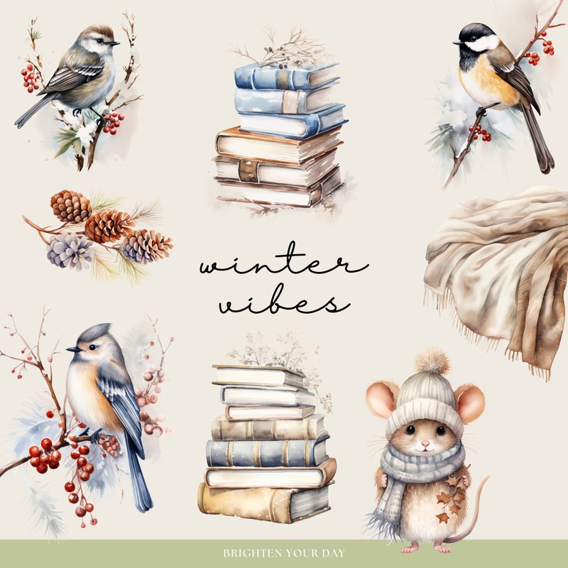 Cozy Winter Digital Stickers