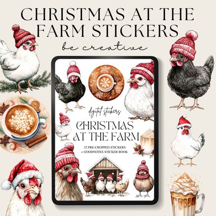 Christmas at the Farm Stickers