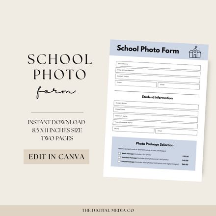 School Photo Form