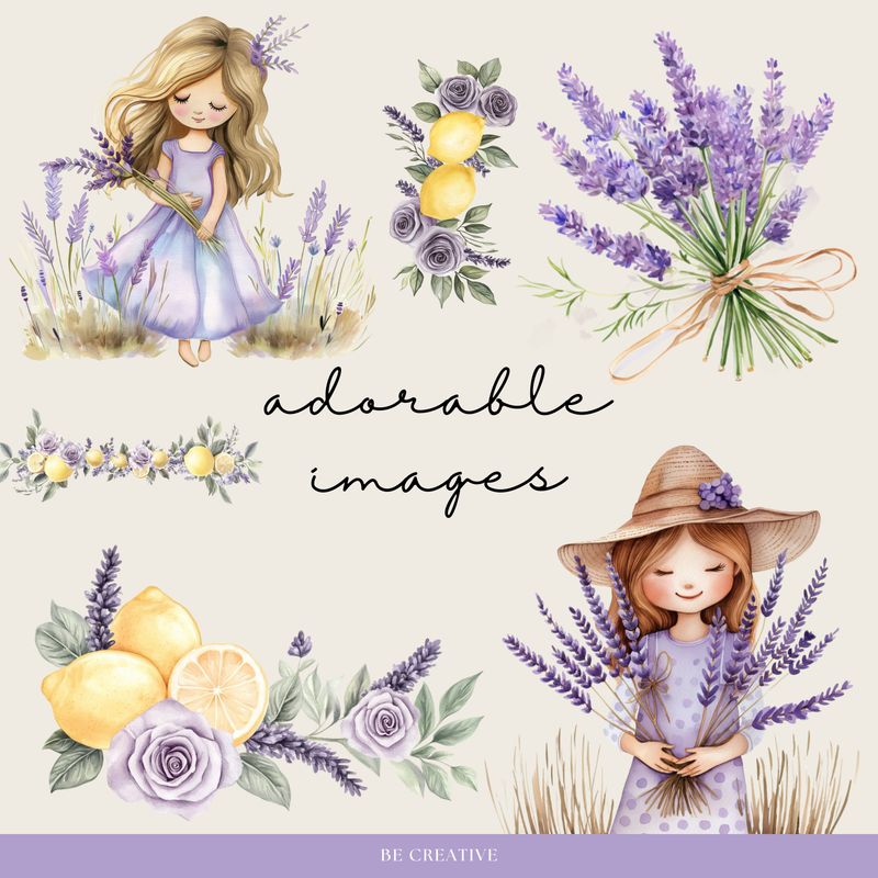 Lemons and Lavender Stickers