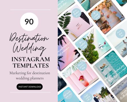 Destination Wedding Planner Social Media Posts