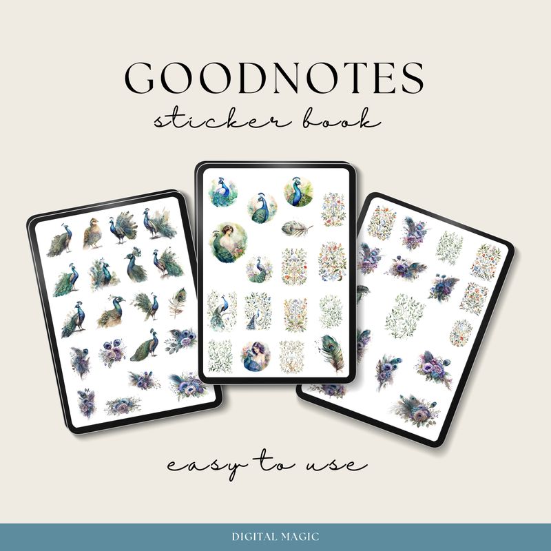 Enchanting Peacock Stickers