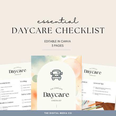 Daycare Checklist 