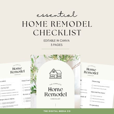 Home Remodel Checklist