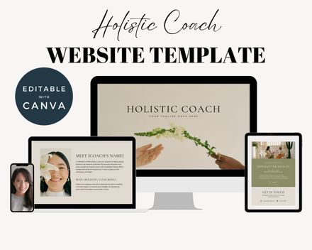 Canva Website for Holistic Life Coach