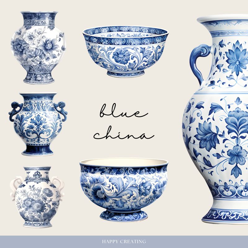 Chinoiserie Dreams Digital Stickers
