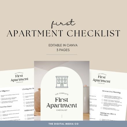  First Apartment Checklist 