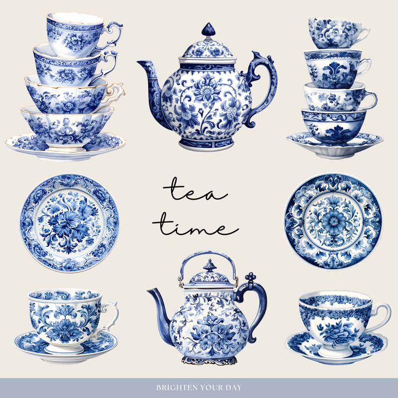 Chinoiserie Dreams Digital Stickers