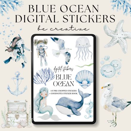Blue Ocean Stickers