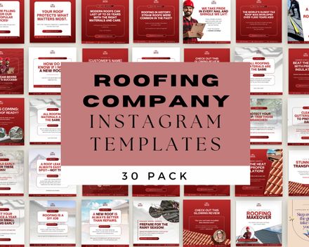 Roofing Company Social Media Templates