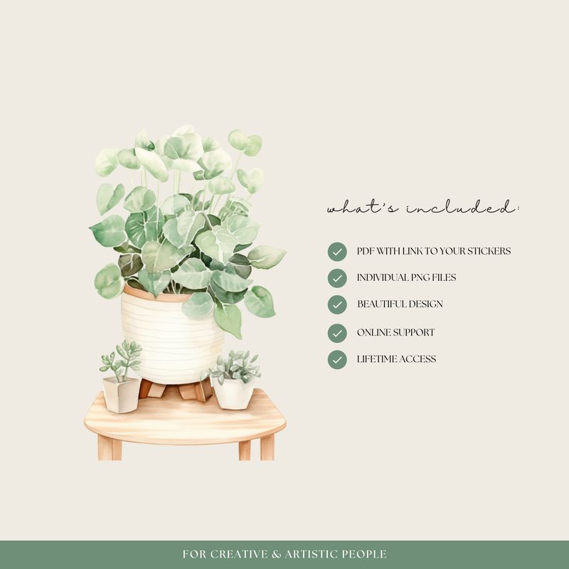 House Plant Digital Stickers