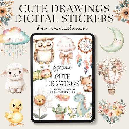 Cute Drawings Stickers