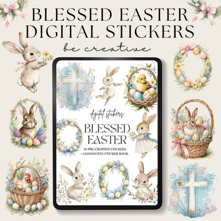 Blessed Easter Stickers