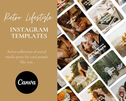 Retro Lifestyle Social Media Posts