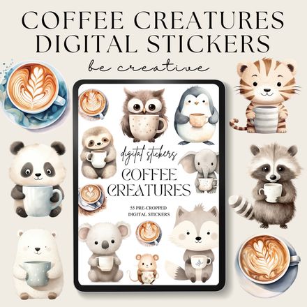 Coffee Creatures Stickers