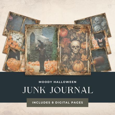 Moody Halloween Junk Journal