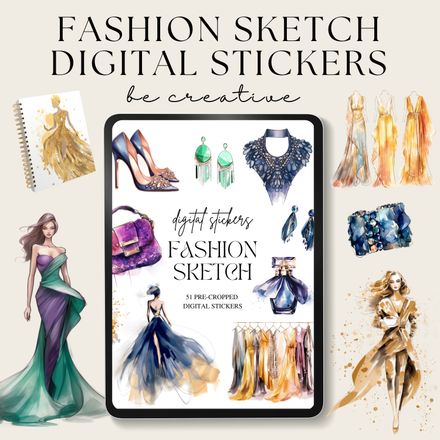 Fashion Sketch Stickers