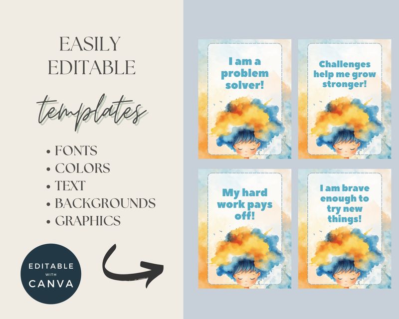 20 Kids Affirmation Cards