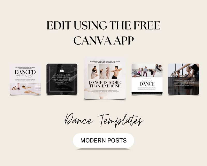 Dance Studio Instagram Templates