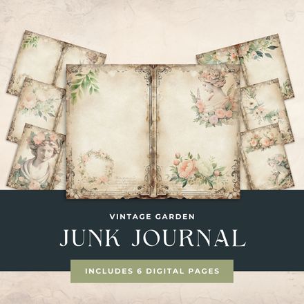 Vintage Garden Junk Journal bundle