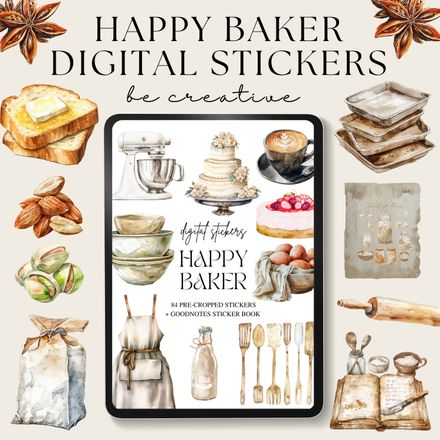 Happy Baker Stickers