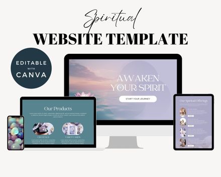 Canva Spiritual Website 