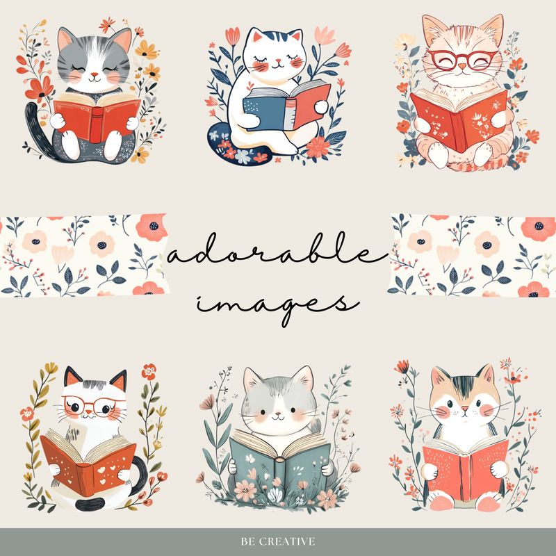 Bookish Cat Stickers