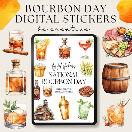 National Bourbon Day Stickers