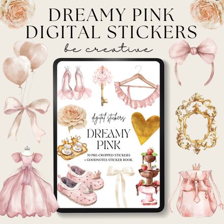 Dreamy Pink Stickers