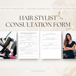 Hair Stylist Consultation Form