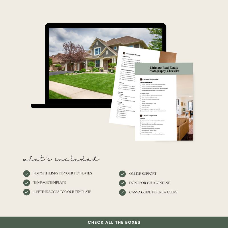Real Estate Photography Checklist