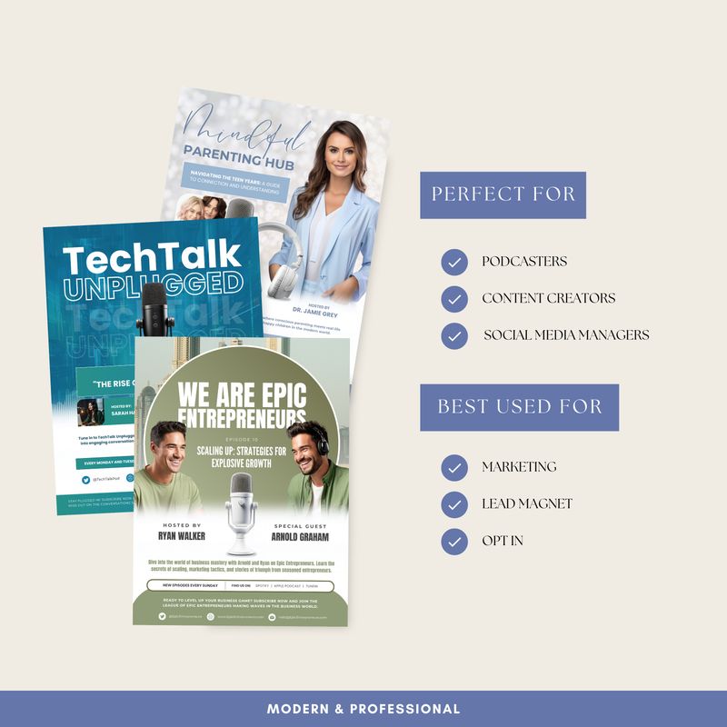 Podcast Flyer Bundle