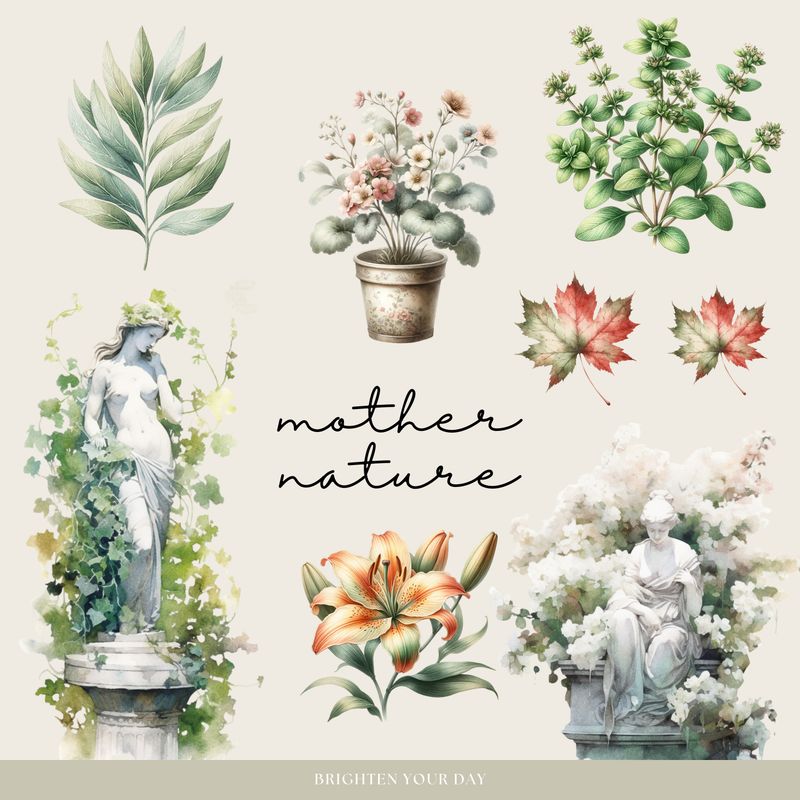 Botanical Beauty Digital Stickers