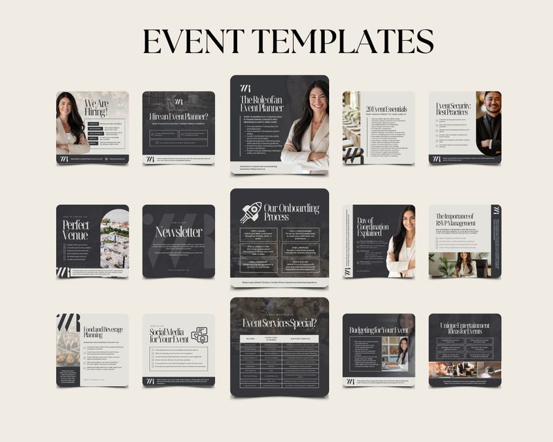 Event Planner Instagram Template Pack