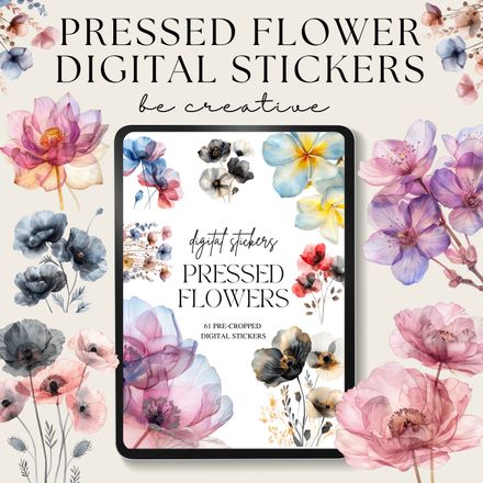Pressed Flower Stickers