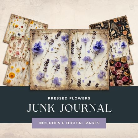 Pressed Flowers Junk Journal